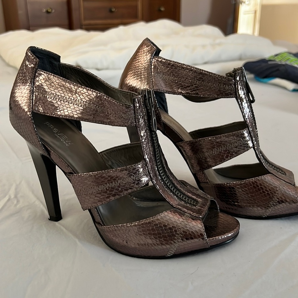 Metallic shoes